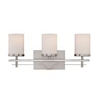 Savoy House Essentials 8-338-3-SN Colton 3-Lights 180W Satin Nickel Vanity Light