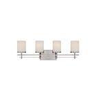 Savoy House Essentials 8-338-4-SN Colton 4-Lights 240W Satin Nickel Vanity Light