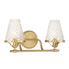 Savoy House 8-3596-2-322 Candler 2-Lights 120W Brass Vanity Light 