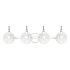 Savoy House 8-3981-4-11 Addison 4-Lights 240W Chrome/Polished Nickel Vanity Light