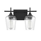 Savoy House Essentials 8-4030-2-BK Octave 2-Lights 120W Black Vanity Light Fixture