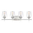 Savoy House Essentials 8-4030-4-SN Octave 4-Lights 240W Satin Nickel Vanity Light
