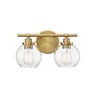 Savoy House Essentials 8-4050-2-322 Carson 2-Lights 120W Warm Brass Vanity Light