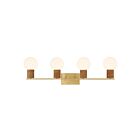 Savoy House 8-4081-4-322 Jarrell 4-Lights 60W Brass Incandescent/LED Vanity Light