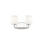 Savoy House Essentials 8-4090-2-109 Capra 2-Lights 120W Polished Nickel Vanity Light