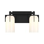 Savoy House 8-4128-2-BK Caldwell 2-Lights 120W Black Vanity Light 