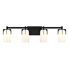 Savoy House 8-4128-4-BK Caldwell 4-Lights 240W Black Vanity Light 