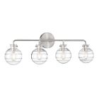 Savoy House Essentials 8-4300-4-SN Mason 4-Lights 240W Satin Nickel Vanity Light
