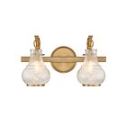 Savoy House 8-4417-2-322 Adams 2-Lights 120W Warm Brass Vanity Light