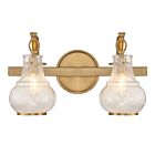 Savoy House 8-4417-2-322 Adams 2-Lights 120W Warm Brass Vanity Light