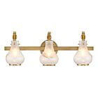 Savoy House 8-4417-3-322 Adams 3-Lights 180W Warm Brass Vanity Light