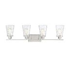 Savoy House 8-4508-4-SN Vaughan 4-Lights 240W Satin Nickel Vanity Light