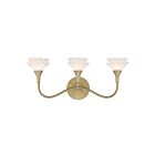 Savoy House 8-5081-3-127 Florena 3-Lights 18W Brass Incandescent/LED Vanity Light