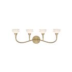 Savoy House 8-5081-4-127 Florena 4-Lights 24W Brass Incandescent/LED Vanity Light