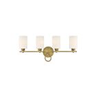 Savoy House 8-530-4-322 Woodbury 4-Lights 240W Warm Brass Vanity Light