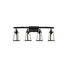 Savoy House 8-560-4-BK Albany 4-Lights 240W Black Vanity Light