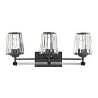 Savoy House Essentials 8-6001-3-BK Garnet 3-Lights 180W Matte Black Vanity Light