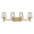 Savoy House Essentials 8-6001-4-322 Garnet 4-Lights 240W Warm Brass Vanity Light