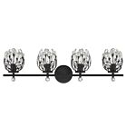 Savoy House 8-6601-4-BK Moreno 4-Lights 240W Matte Black Vanity Light