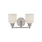 Savoy House Essentials 8-6836-2-SN Melrose 2-Lights 120W Satin Nickel Vanity Light