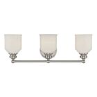 Savoy House Essentials 8-6836-3-SN Melrose 3-Lights 180W Satin Nickel Vanity Light