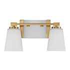Savoy House 8-6901-2-322 Darby 2-Lights 120W Warm Brass Vanity Light