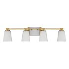 Savoy House 8-6901-4-322 Darby 4-Lights 240W Warm Brass Vanity Light