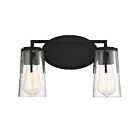 Savoy House Essentials 8-7045-2-BK Sacremento 2-Lights 120W Black Vanity Light