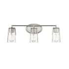 Savoy House Essentials 8-7045-3-SN Sacremento 3-Lights 180W Satin Nickel Vanity Light