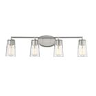 Savoy House Essentials 8-7045-4-SN Sacremento 4-Lights 240W Satin Nickel Vanity Light