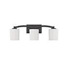 Savoy House Essentials 8-7710-3-BK Whitney 3-Lights 180W Matte Black Vanity Light