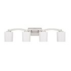 Savoy House Essentials 8-7710-4-SN Whitney 4-Lights 240W Satin Nickel Vanity Light