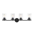 Savoy House Essentials 8-8020-4-BK Marshall 4-Lights 240W Matte Black Vanity Light