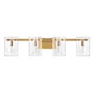 Savoy House 8-8204-4-322 Genry 4-Lights 240W Brass Vanity Light 