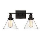 Savoy House Essentials 8-9130-2-13 Drake 2-Lights 120W English Bronze Vanity Light
