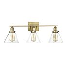 Savoy House Essentials 8-9130-3-322 Drake 3-Lights 180W Warm Brass Vanity Light