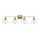 Savoy House Essentials 8-9130-4-322 Drake 4-Lights 240W Warm Brass Vanity Light