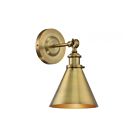 Savoy House Essentials Glenn 9-0901-1-322 1-Light Warm Brass Wall Sconce