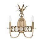 Savoy House 9-1207-2-127 Hearst 2-Lights 60W Brass Incandescent/LED Indoor Wall Light