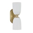 Savoy House 9-1245-2-127 Baldwin 2-Lights 60W Brass Incandescent/LED Indoor Wall Light