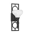 Savoy House 9-1607-1-89 Allston 1-Light 60W Black Incandescent/LED Indoor Wall Light