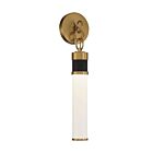 Savoy House Abel 9-1638-1-143 1-Light Matte Black with Warm Brass Accents Wall Sconce