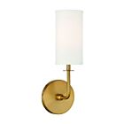 Savoy House Essentials Powell 9-1755-1-322 1-Light Warm Brass Wall Sconce