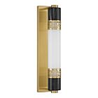 Savoy House 9-2915-1-322 Farrell 1-Light 9.5W Brass Indoor Wall Light with Integrated LED