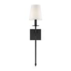 Savoy House Essentials Monroe 9-303-1-89 1-Light Matte Black Wall Sconce