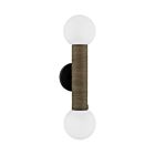 Savoy House 9-4081-2-BK Jarrell 2-Lights 60W Black Incandescent/LED Indoor Wall Light