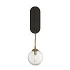 Savoy House Fulton 9-5005-1-79 1-Light English Bronze and Warm Brass Wall Sconce