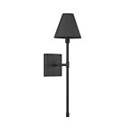 Savoy House Essentials Jefferson 9-5201-1-89 1-Light Matte Black Wall Sconce