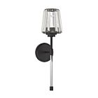 Savoy House Essentials Garnet 9-6001-1-89 1-Light Matte Black Wall Sconce
