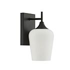 Savoy House 9-6030-1-BK Octave 1-Light 60W Black Incandescent/LED Indoor Wall Light